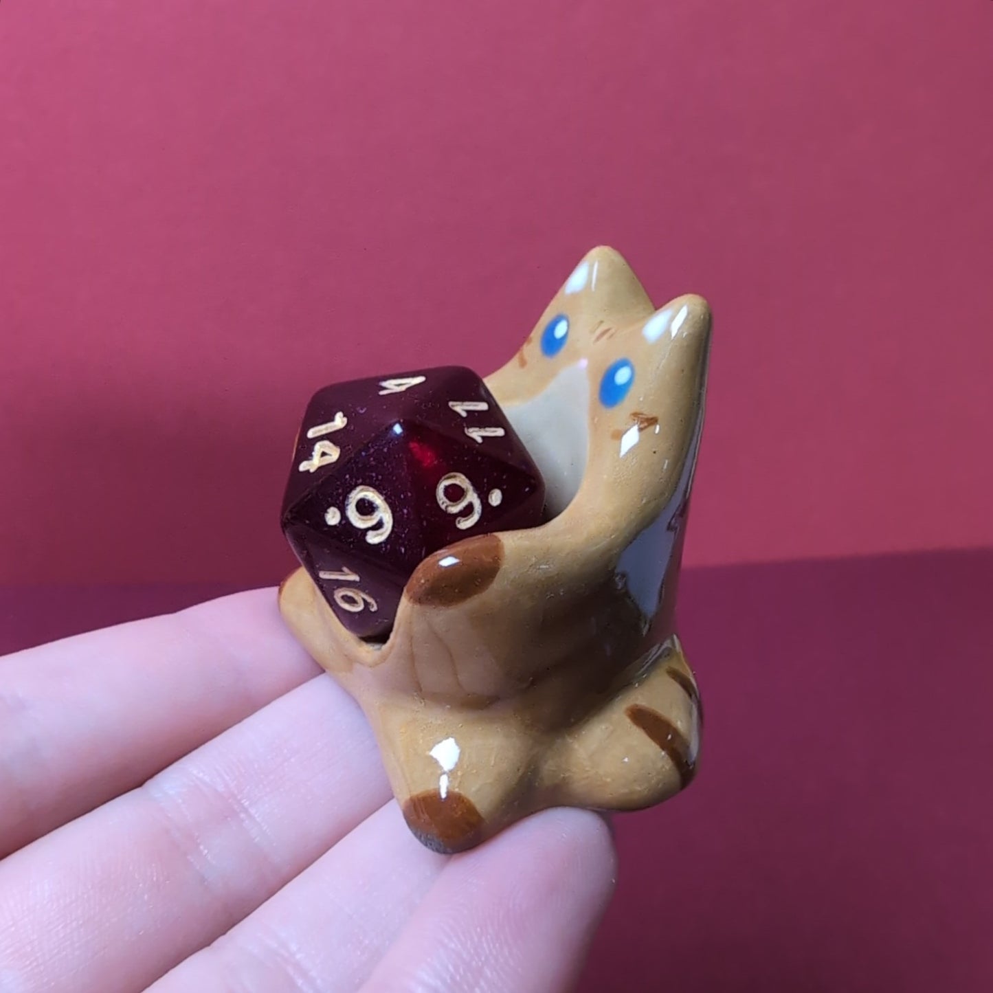 Mighty Nein Frumpkin Cat Dnd Companion D20 Holder