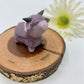 “Purple People Eater” Ceramic Highland Cow Figurine