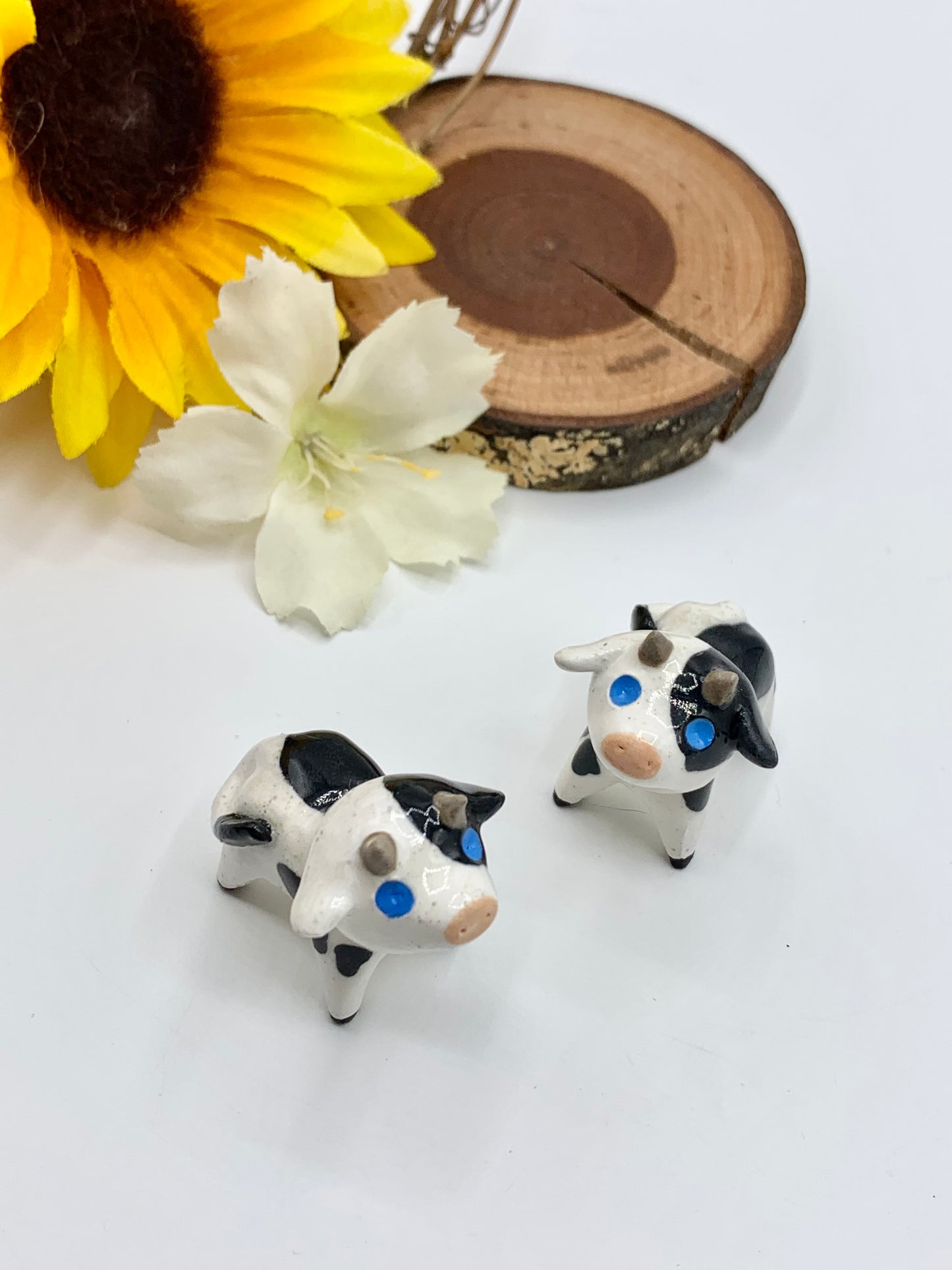 Ceramic Cow Figurine