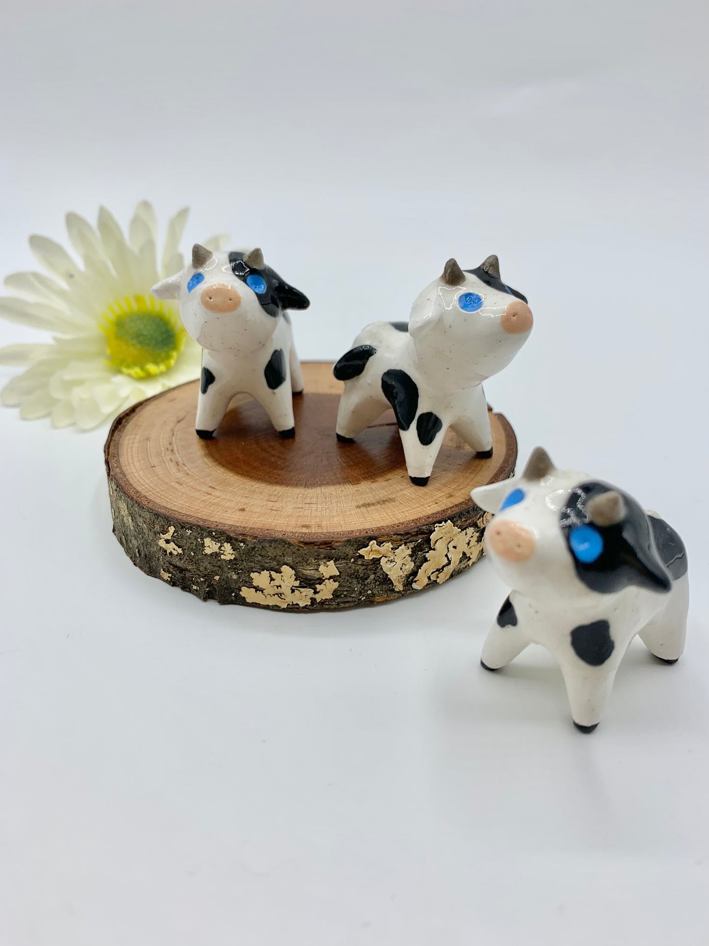 Ceramic Cow Figurine