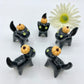 Pumpkin Kitty Ceramic Figurine
