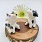 Ceramic Cow Figurine Sitting