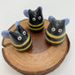 Mini Bumblebee Kitty Ceramic Figurine