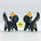 Pumpkin Kitty Ceramic Figurine