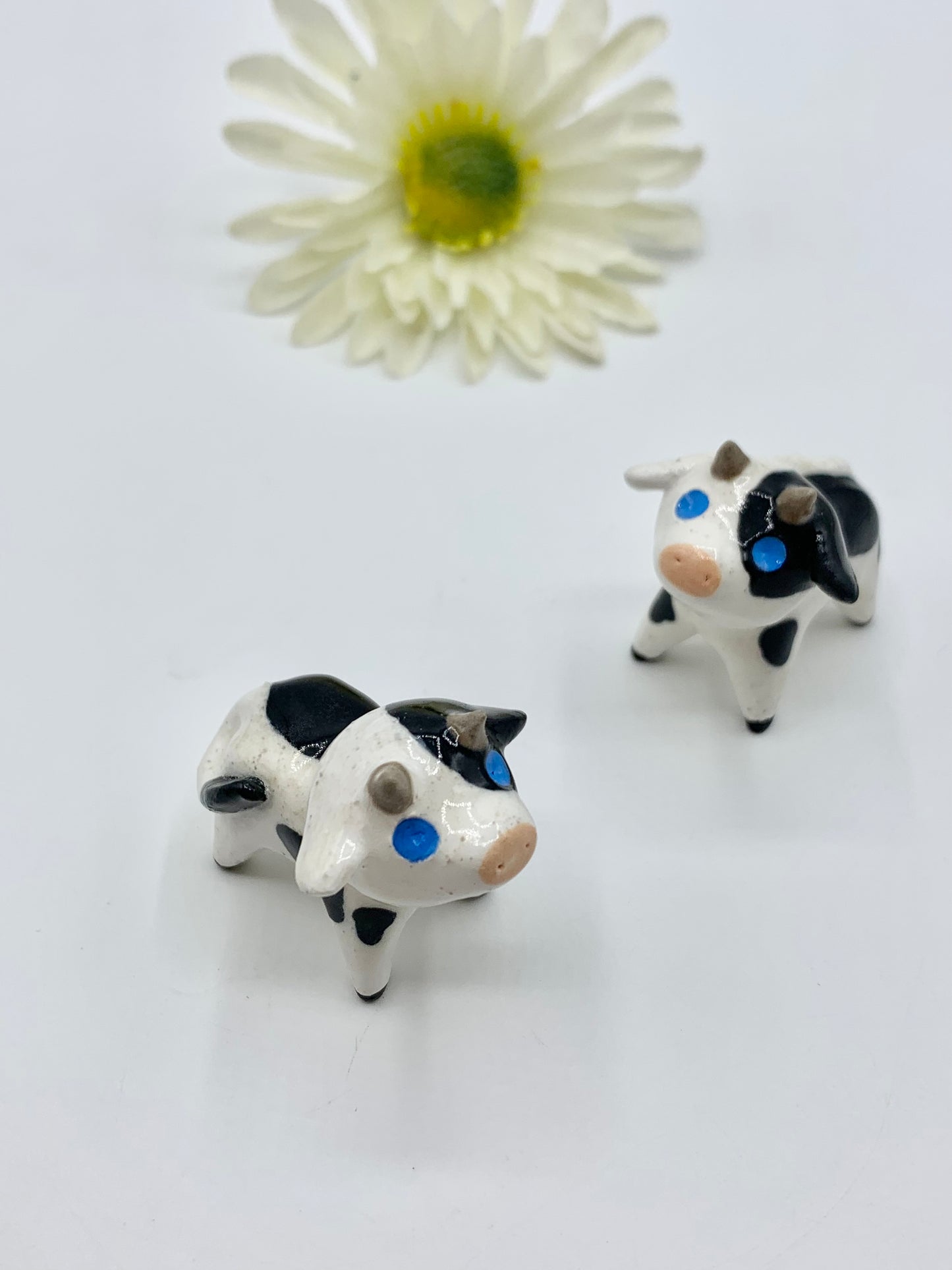 Ceramic Cow Figurine