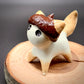 Acorn Kitty Ceramic Figurine