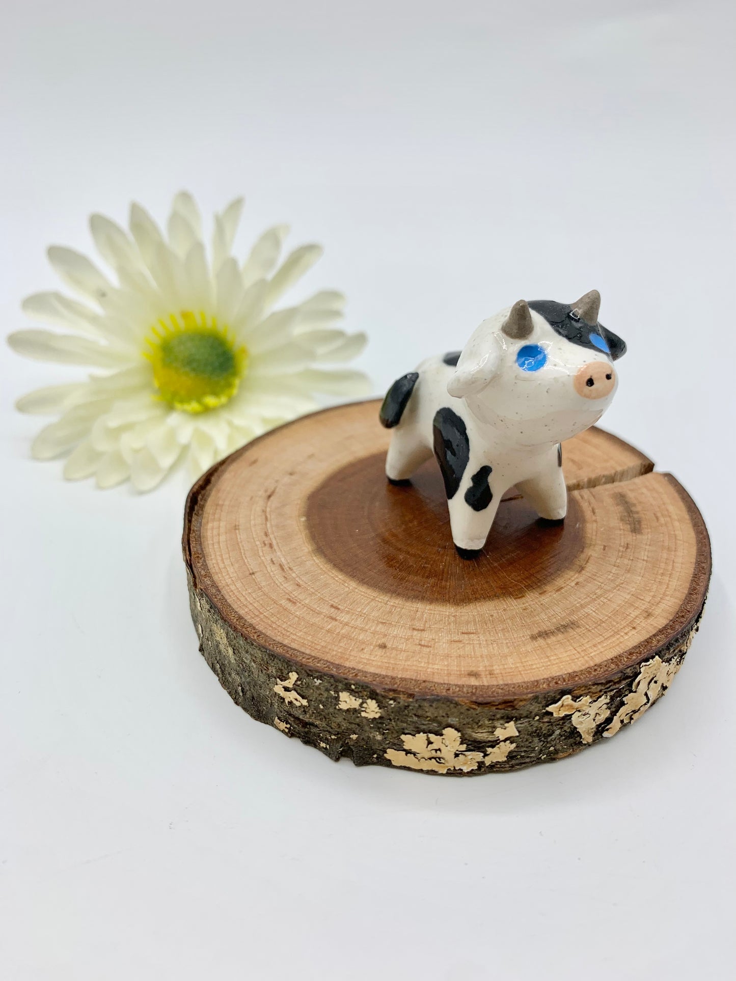 Ceramic Cow Figurine