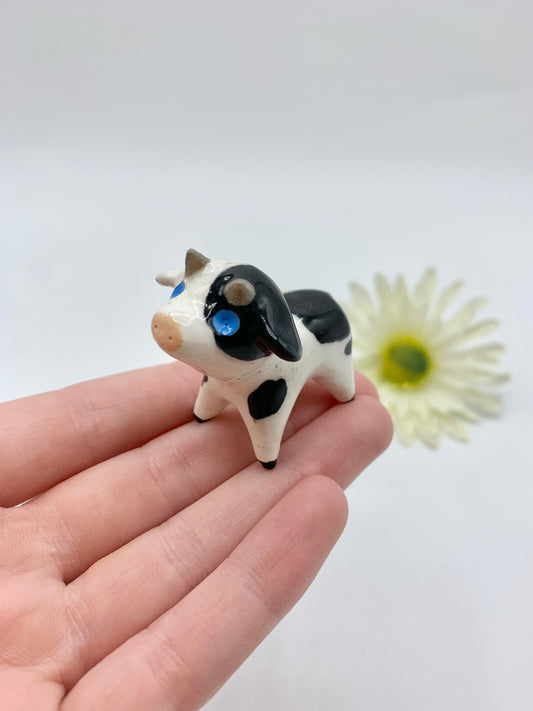 Ceramic Cow Figurine