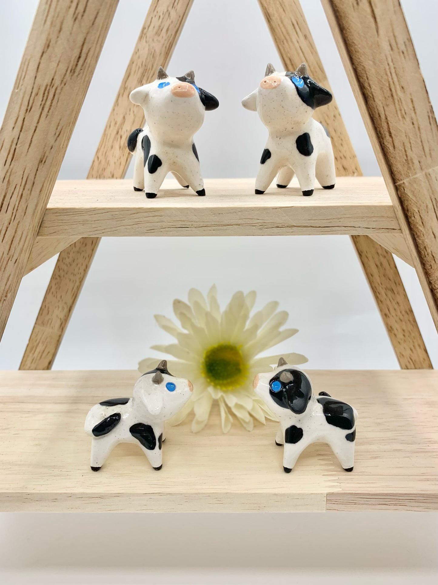 Ceramic Cow Figurine