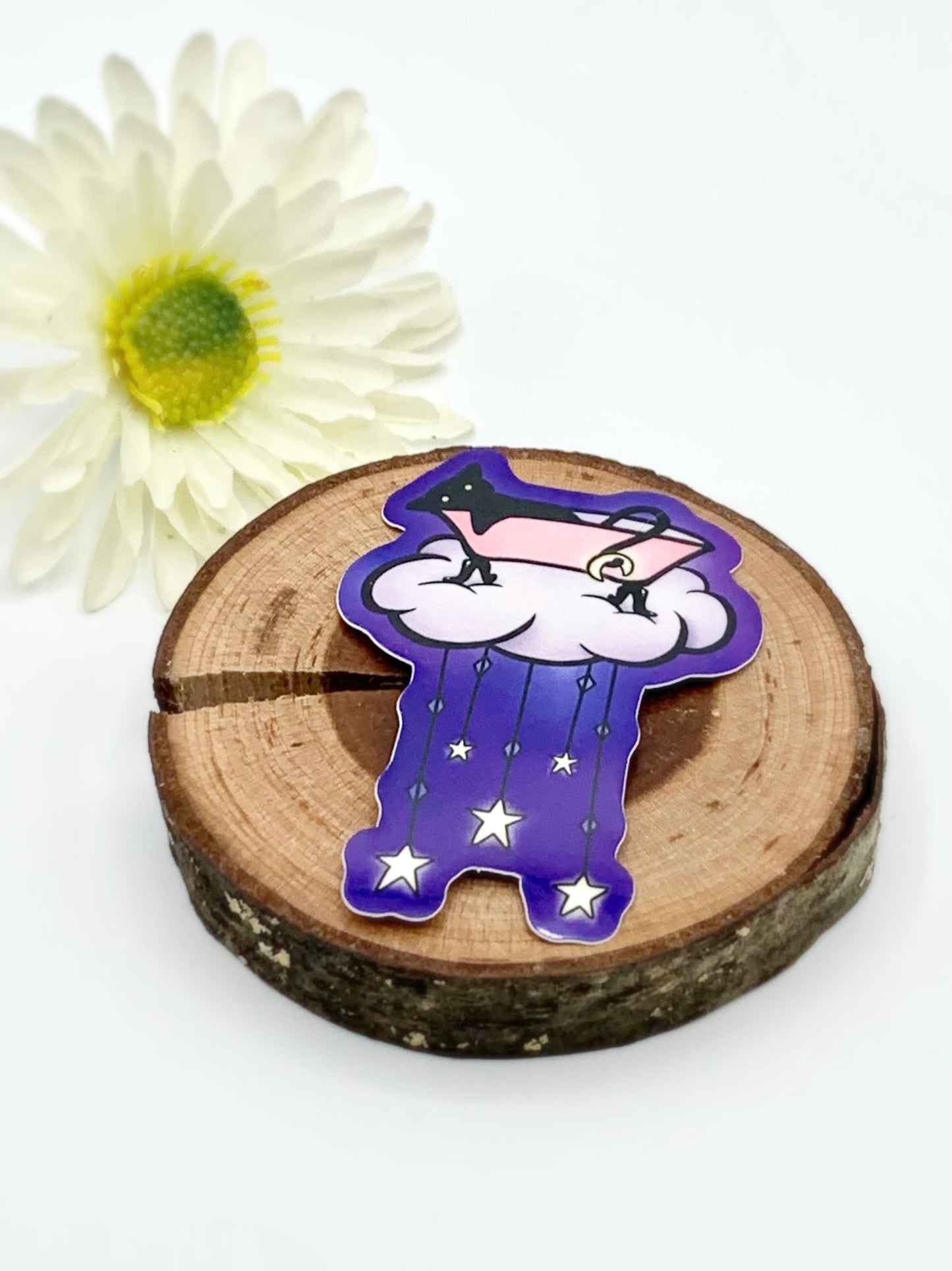 Galaxy Tub Cat Vinyl Stciker